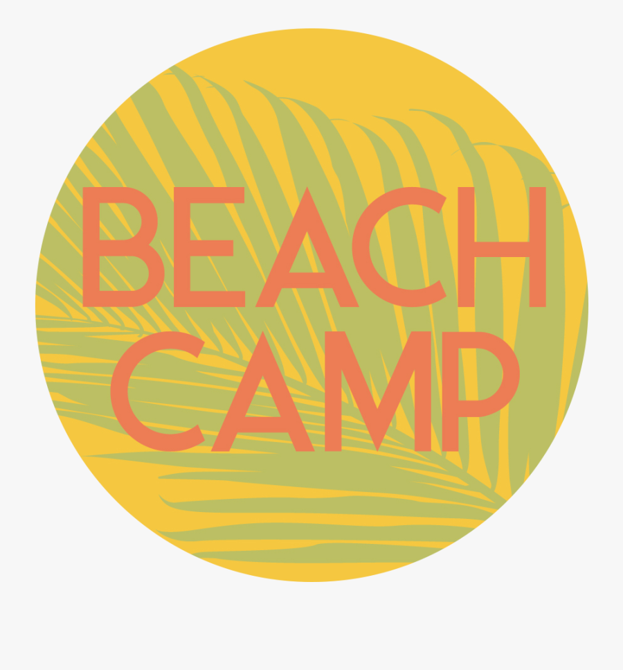 Beach Camp - Circle, Transparent Clipart