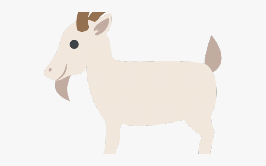 Goat Emoji, Transparent Clipart