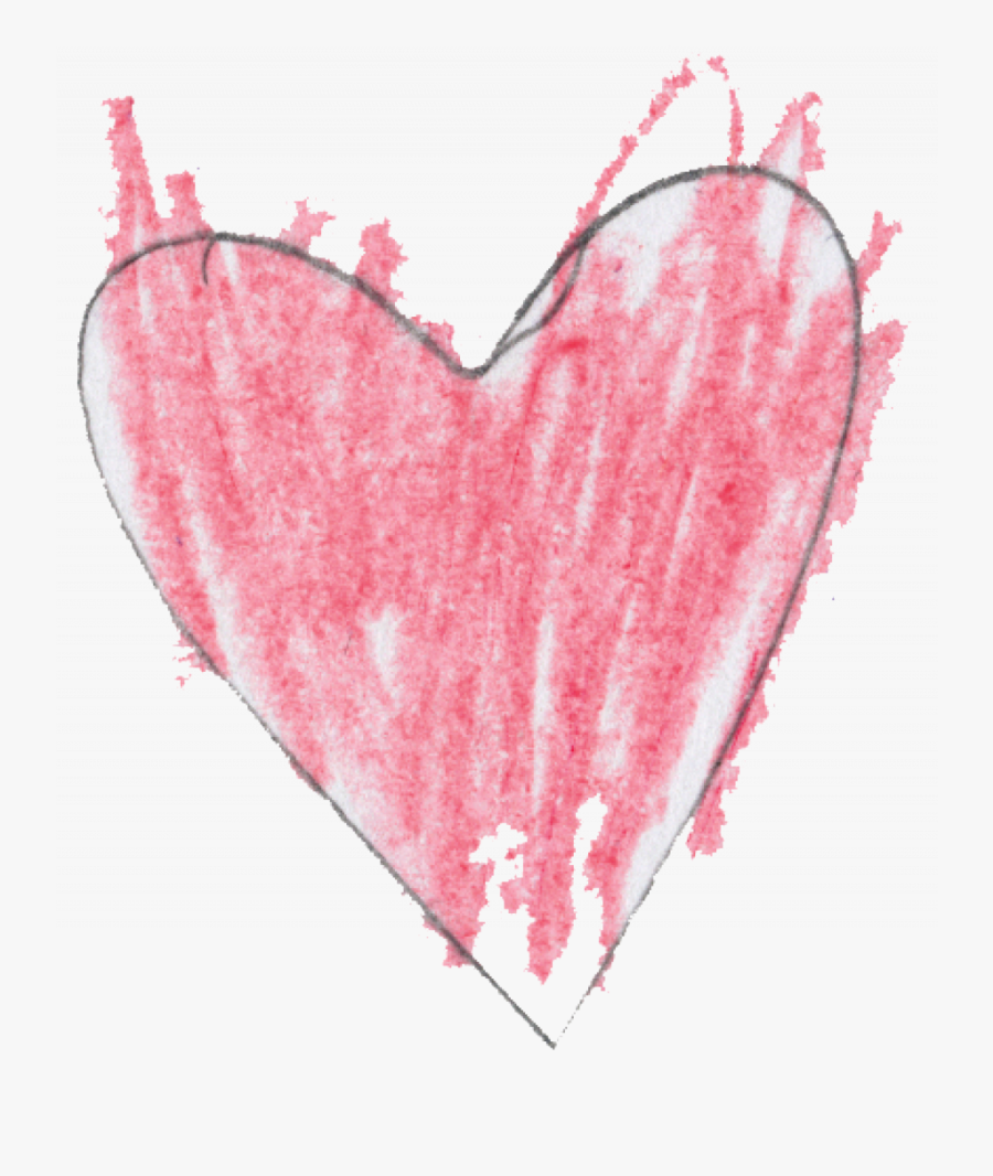 Pink Heart Drawing Png, Transparent Clipart