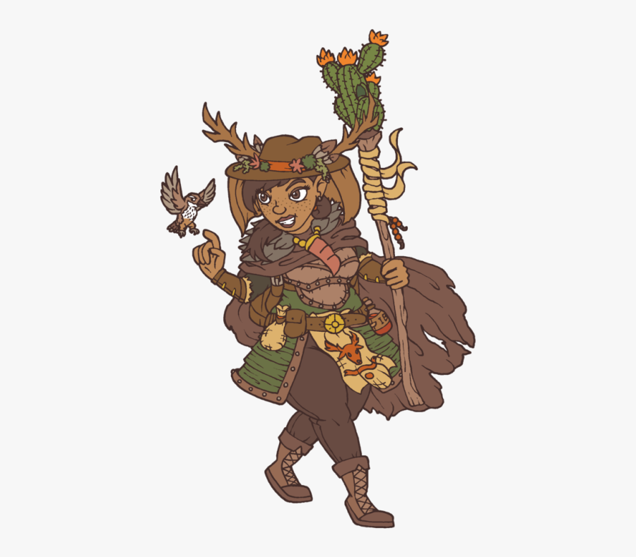 Druid Tumblr Itzel And - D&d Desert Gnome Female, Transparent Clipart