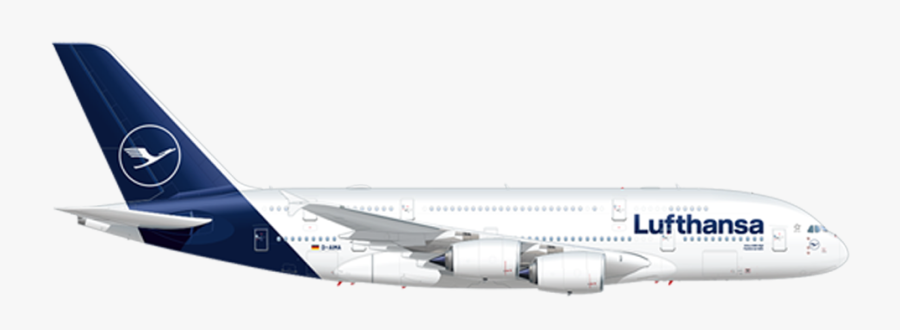 Airbus A380-800 - Airbus A220 300 Lufthansa, Transparent Clipart
