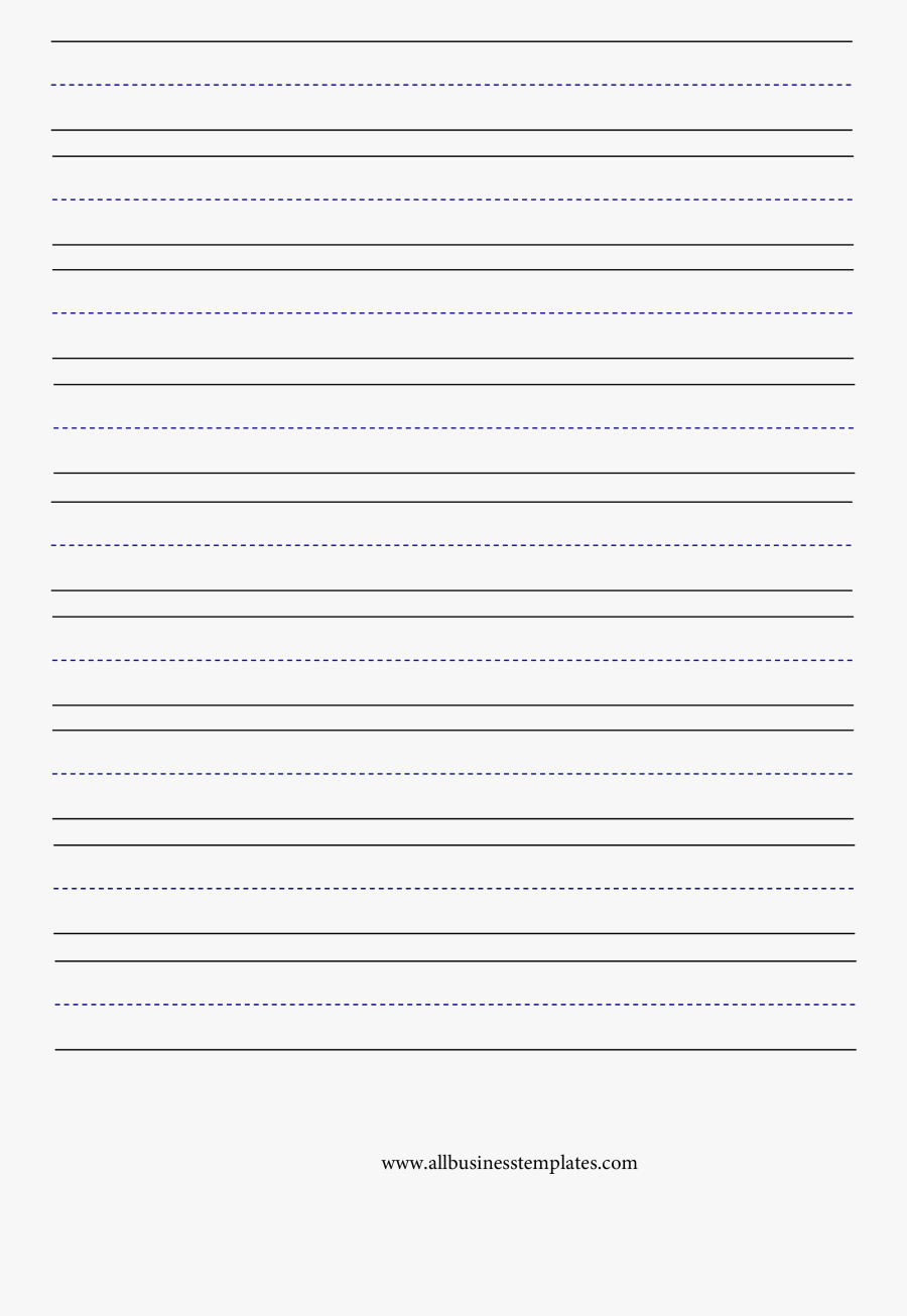 Lined Paper For Kindergarten - Paper Product, Transparent Clipart