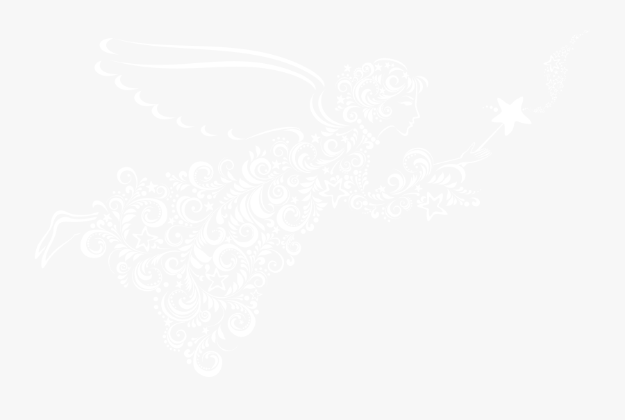 Angels Black And White Png - Illustration, Transparent Clipart