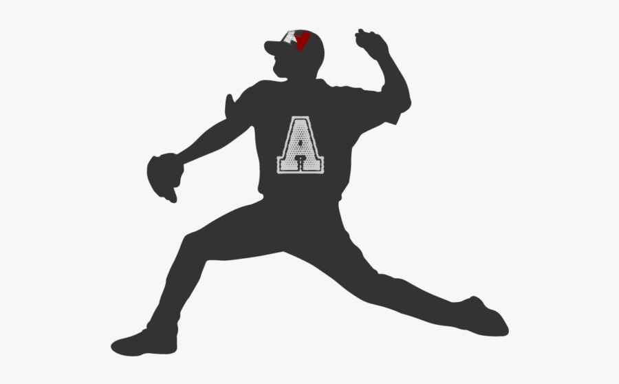 Baseball Player Pitcher Batter Out - Youth Baseball All Star Uniform Logo, Transparent Clipart