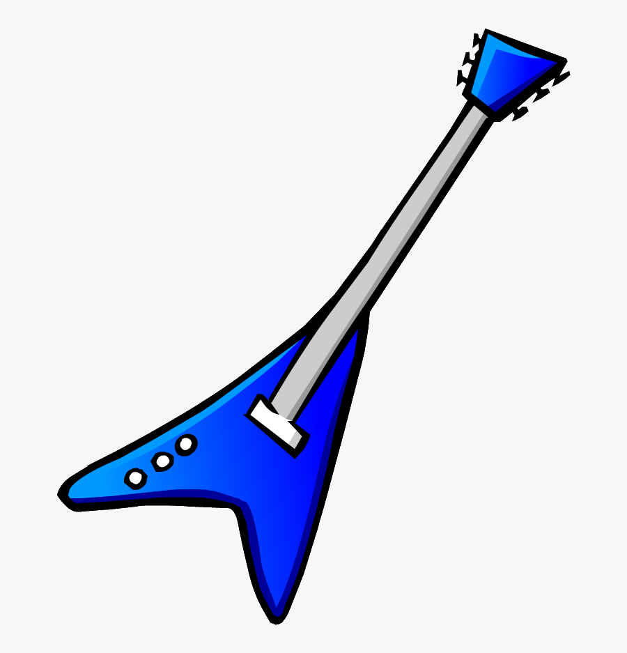 Guitar Image - Club Penguin Electric Guitar, Transparent Clipart
