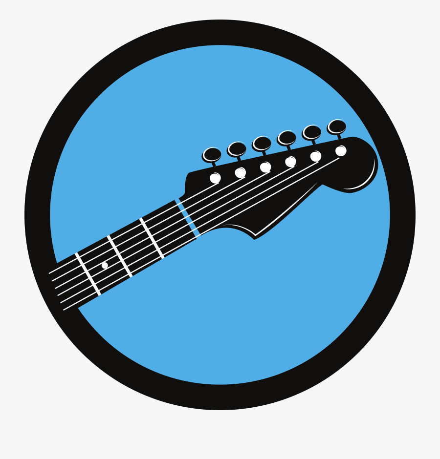 Guitar Circle - Music, Transparent Clipart
