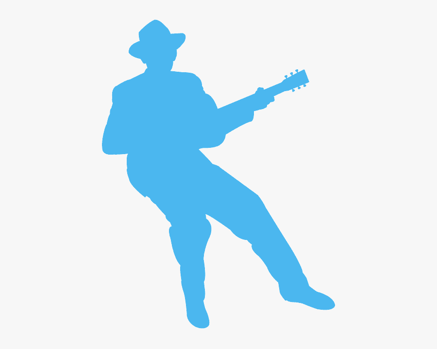 Man Playing Guitar Silhouette , Transparent Cartoons, Transparent Clipart