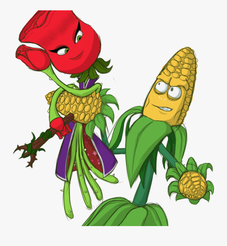 Plants Vs Zombies Clipart Corn Kernel - Plants Vs Zombies Heroes Rosa, Transparent Clipart