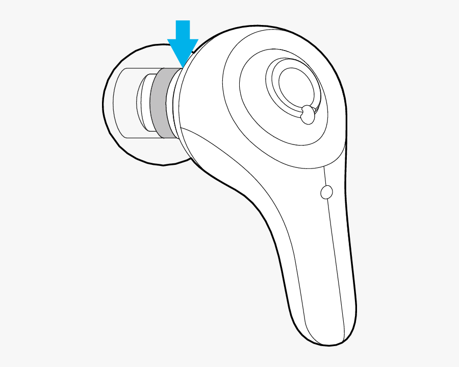 Jvc Gumy Wireless Bluetooth In Ear Headphones Jvc Hafx9bt - Line Art, Transparent Clipart
