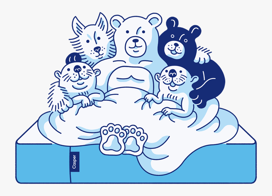 Sleeping Clipart Acostarse - Casper Illustration, Transparent Clipart