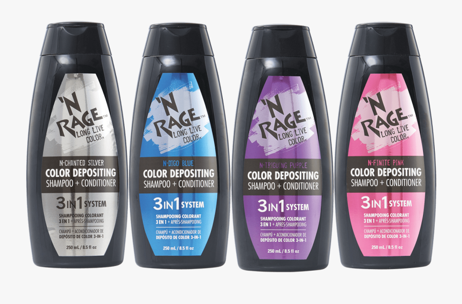 3 In 1 Color Depositing Shampoo & Conditioner - N Rage Color Depositing Shampoo, Transparent Clipart