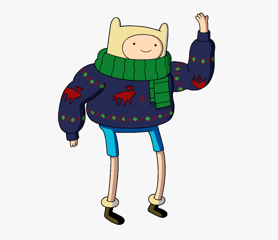 Adventure Time Finn Christmas, Transparent Clipart