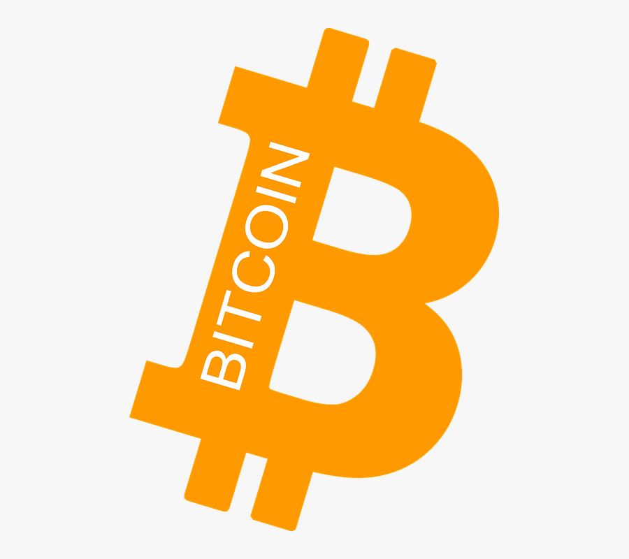 Font,yellow,clip Art,logo,symbol,graphics - Logo Bitcoin Png, Transparent Clipart