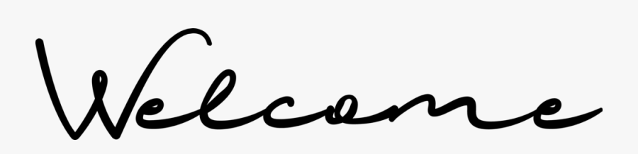 Welcome Clip Art Black And White, Transparent Clipart