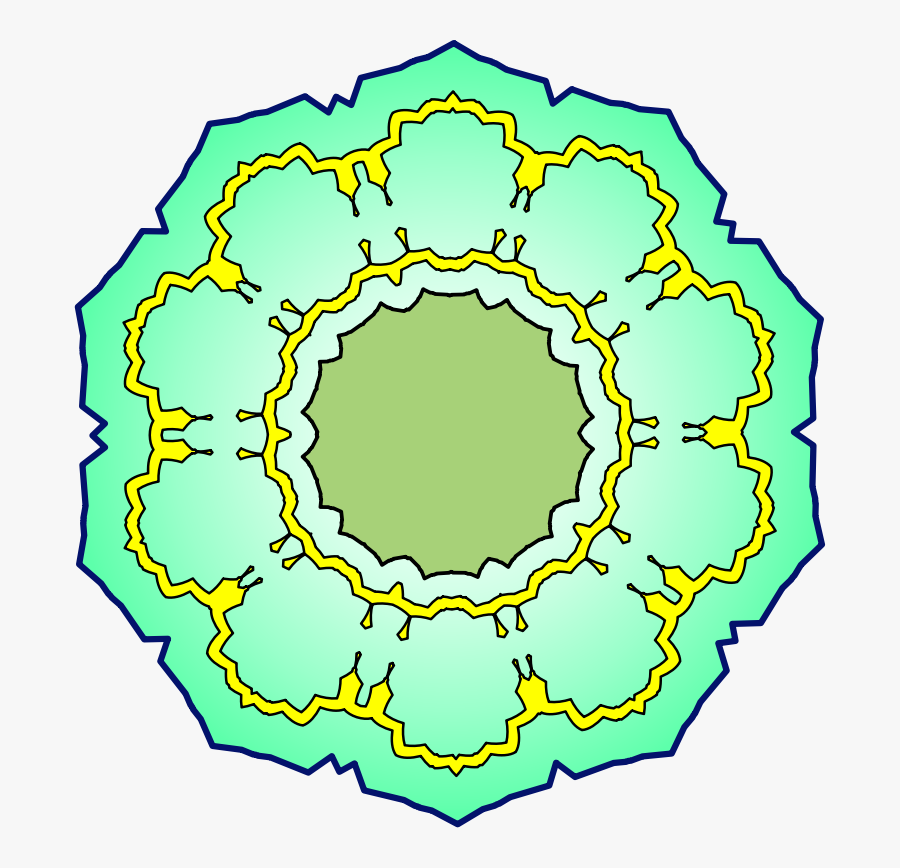Flower Roundel - Circle, Transparent Clipart