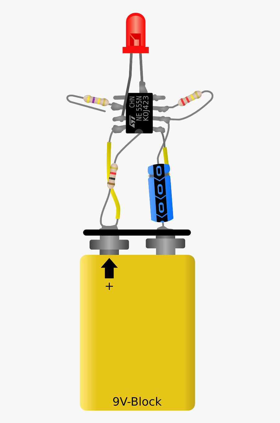 Electronic Flasher Blinker Free Photo - Figuras Con Componentes Electrónicos, Transparent Clipart