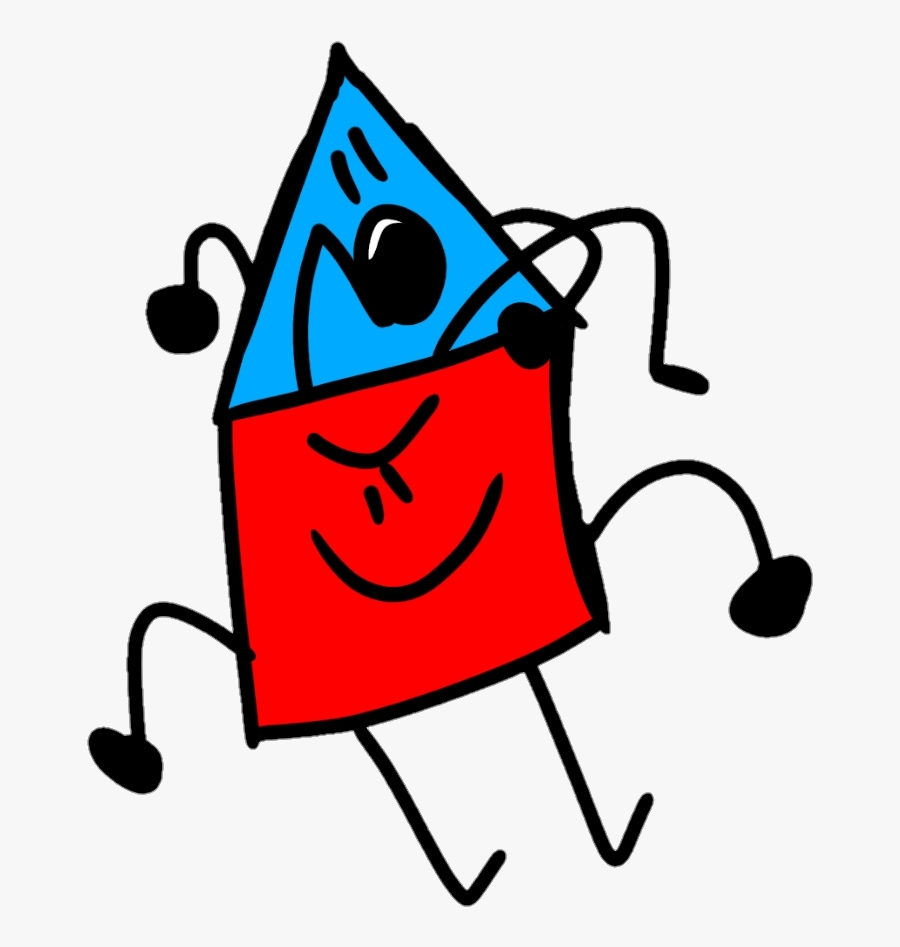 Triangley And Squarey Pose, Transparent Clipart