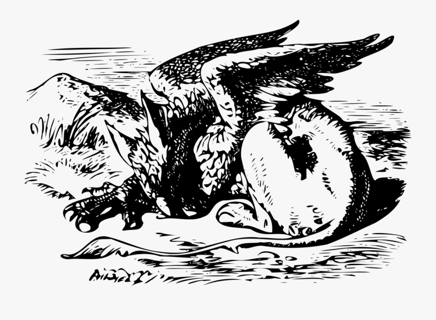 Gryphon Alice In Wonderland, Transparent Clipart