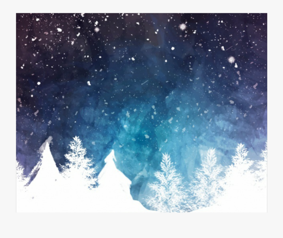 #winter #snow #background #sky - Winter Snow Cartoon Background, Transparent Clipart