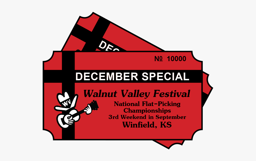 Special Offer Clipart December Special - Walnut Valley Festival, Transparent Clipart
