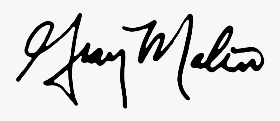 Gray Malin"s Signature - Calligraphy, Transparent Clipart