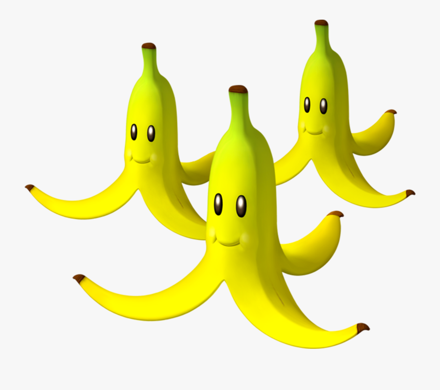 Mario Kart Racing Wiki - Mario Kart Banana Peel, Transparent Clipart