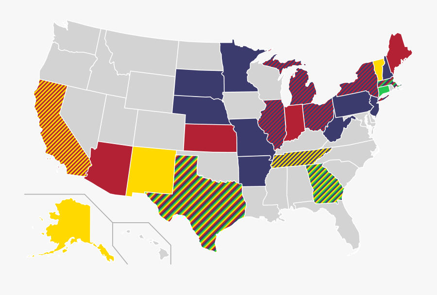 Map Of Republican States - More Popular Xbox Or Playstation, Transparent Clipart