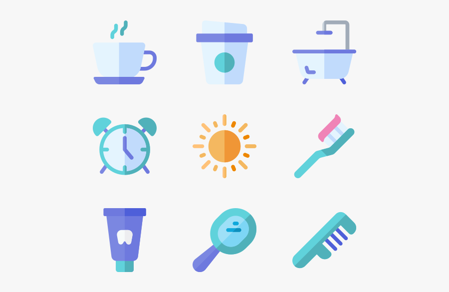 Morning Routine, Transparent Clipart