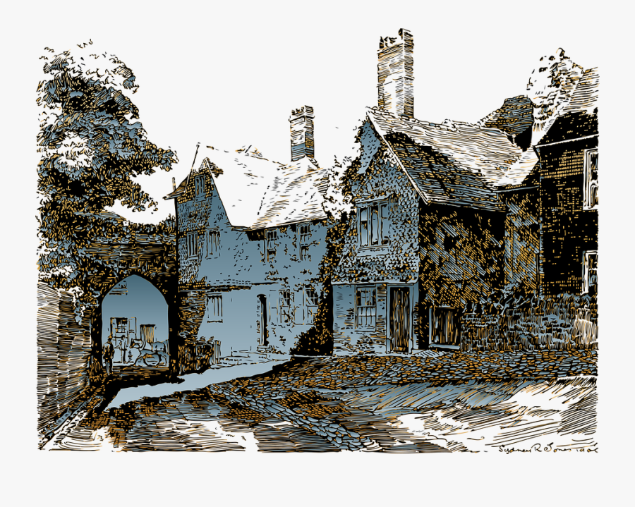 Transparent Village Png - Medieval Town Transparent Background, Transparent Clipart