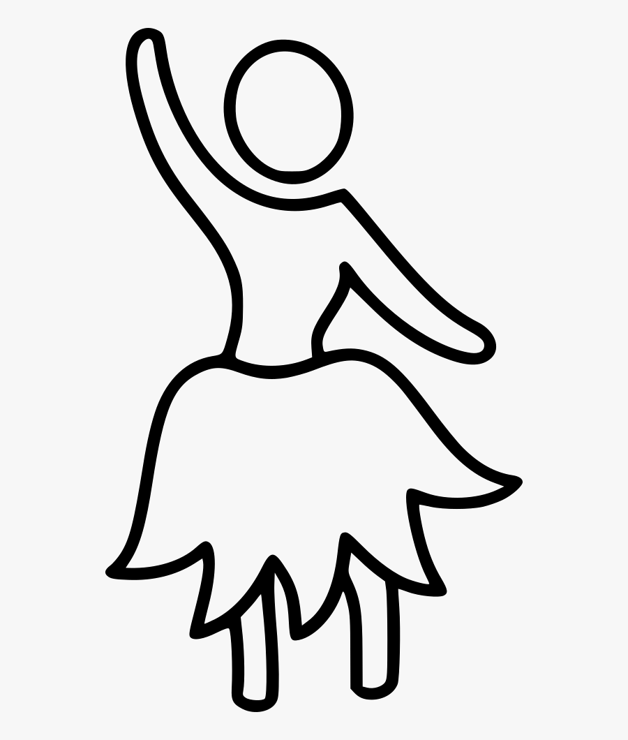 Dancers Ballet Hawaiian Dancer Striptease - Hawaiian Dancer Icon, Transparent Clipart