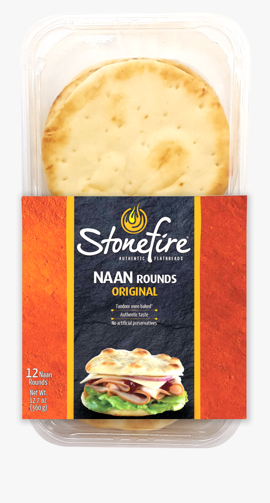 Stonefire Naan Rounds, Transparent Clipart