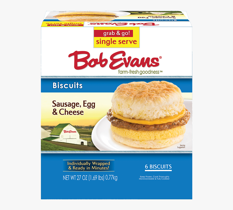 Bob Evans Sausage, Egg, & Cheese Biscuit Singles - Bob Evans 6 Cheese Macaroni, Transparent Clipart