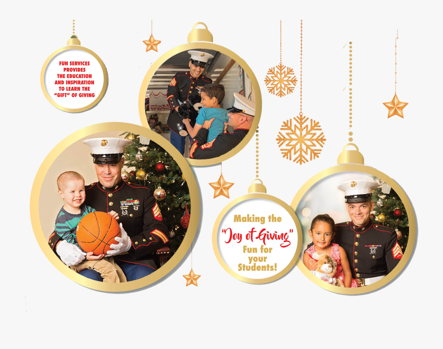 Fun Services Now Partnering With Toys For Tots - Decoration, Transparent Clipart