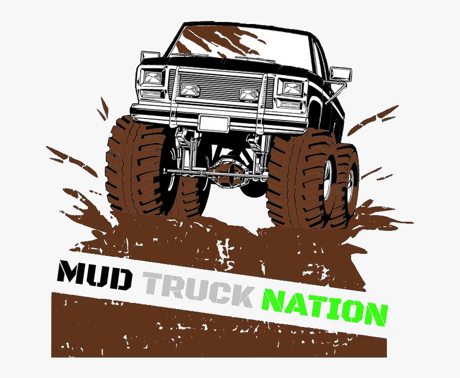 Mud Racer Truck - Monster Truck, Transparent Clipart