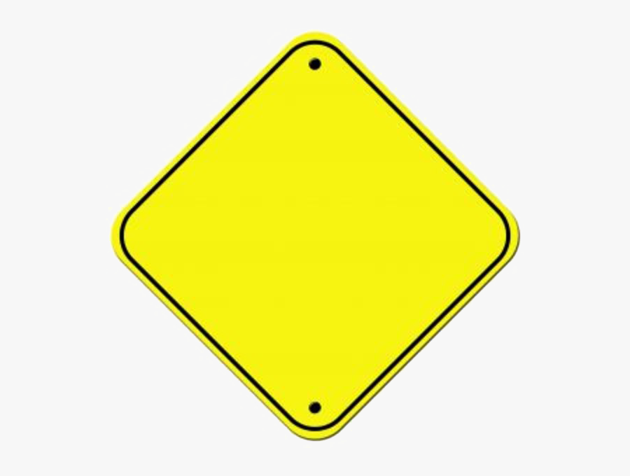 Blank Construction Sign Png - Traffic Sign, Transparent Clipart