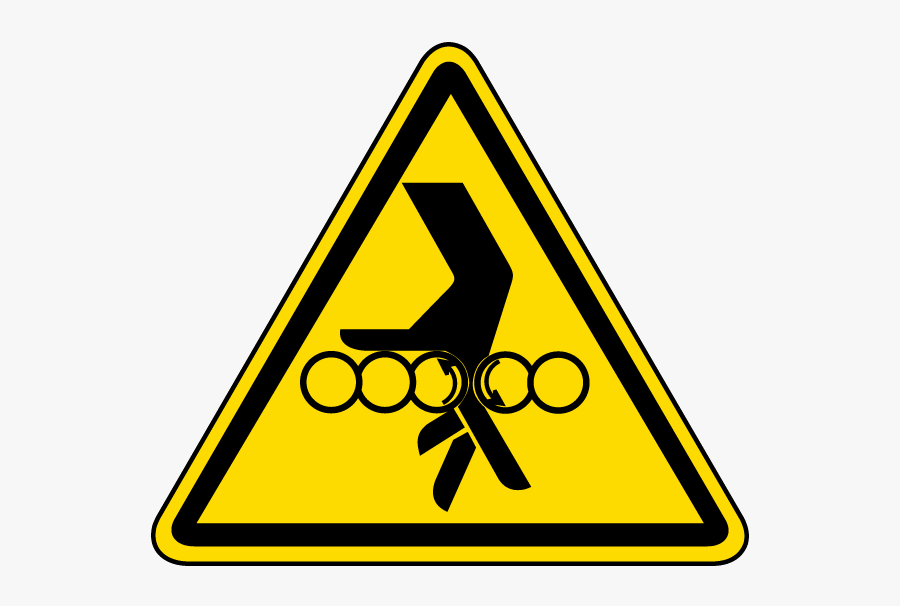 Hand Entanglement With Rollers - Non Ionizing Radiation Sign, Transparent Clipart