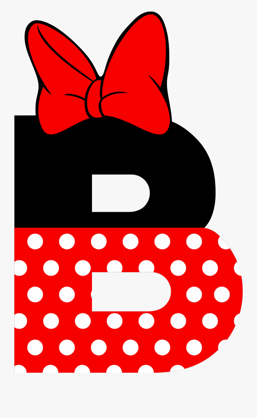 Pin By Merie Annalyn Aguilar On 1st & 2nd Birthday - Alphabet Minnie Mouse Letter, Transparent Clipart