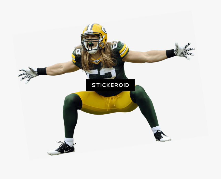 Green Bay Packers Player Shouting - Green Bay Packers Transparent Logo, Transparent Clipart
