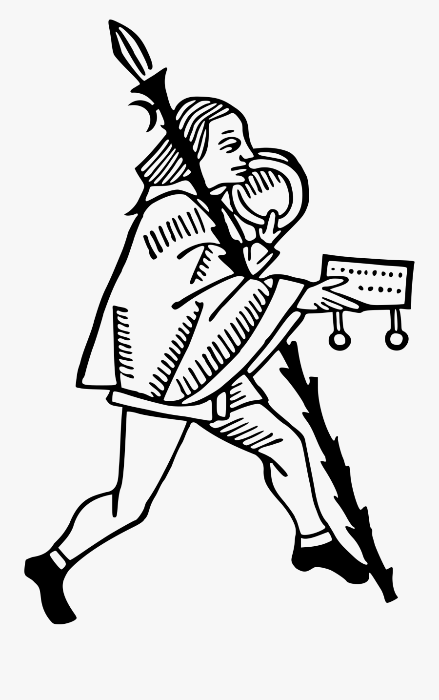 City Messenger Big Image - Medieval Drawing Png, Transparent Clipart
