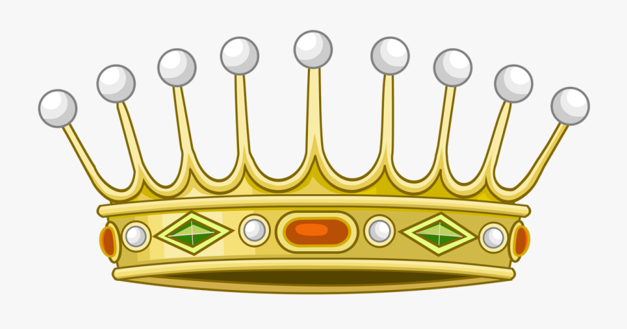 Crown Heraldic, Transparent Clipart