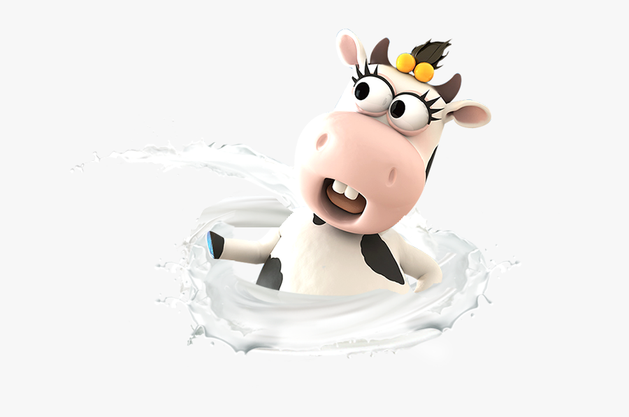 Clipart Cow Cow"s Milk - Cartoon Cow Milk, Transparent Clipart