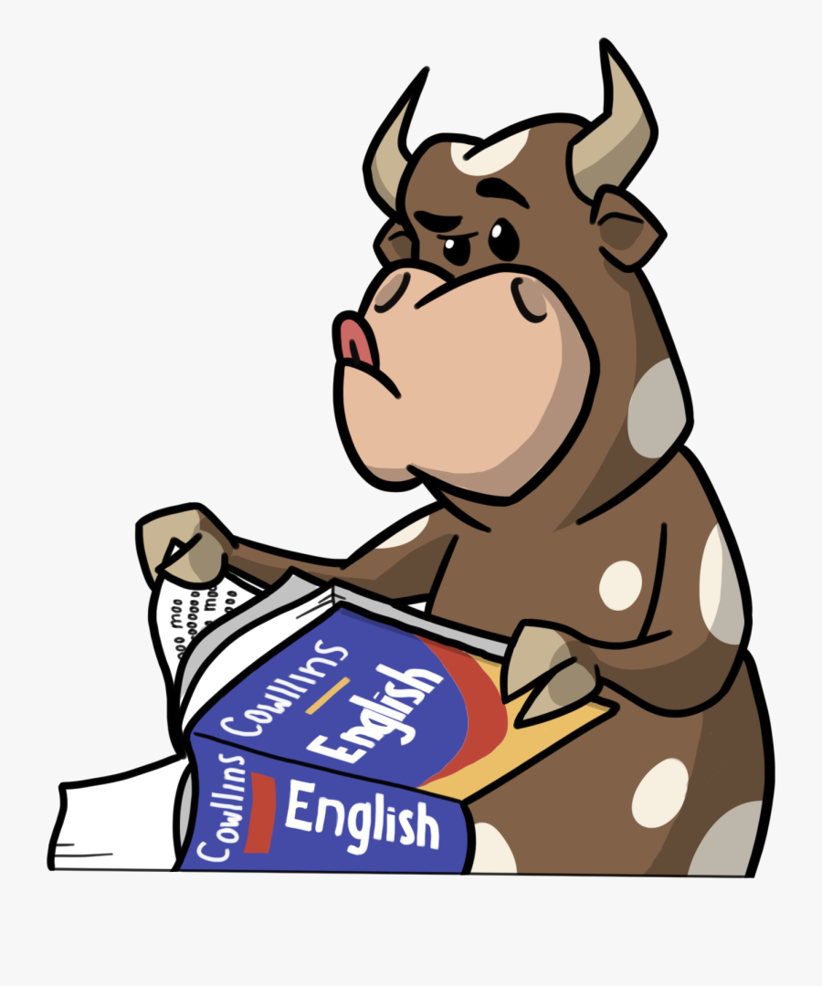 Cow Reading Clipart , Png Download - Cows Reading, Transparent Clipart