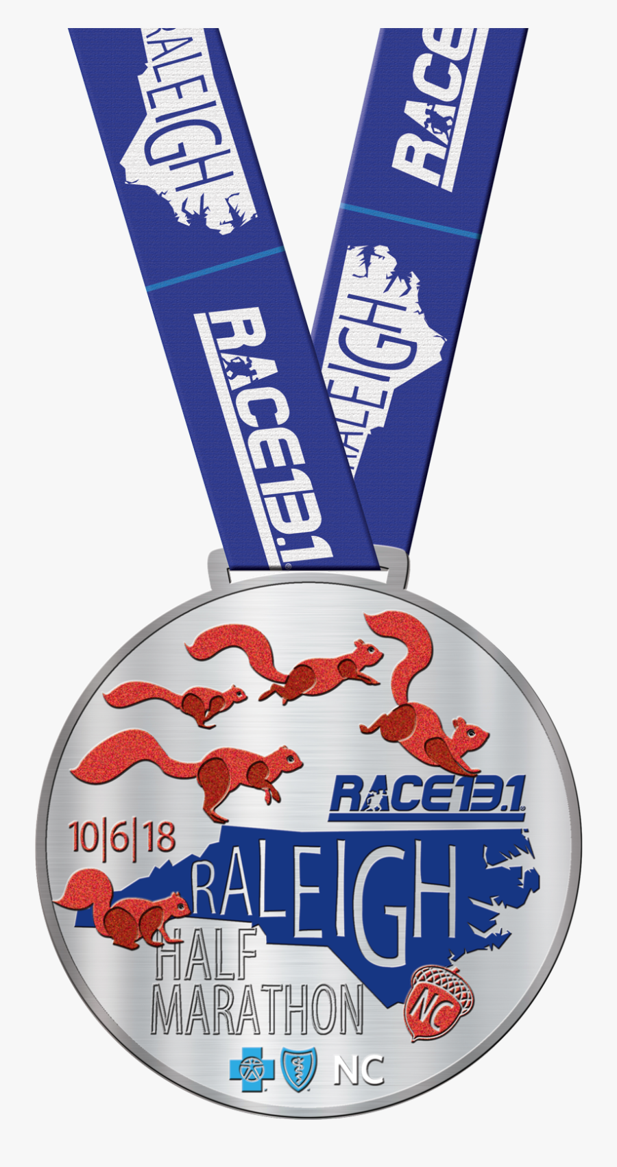 Medal Clipart Half Marathon - Silver Medal, Transparent Clipart