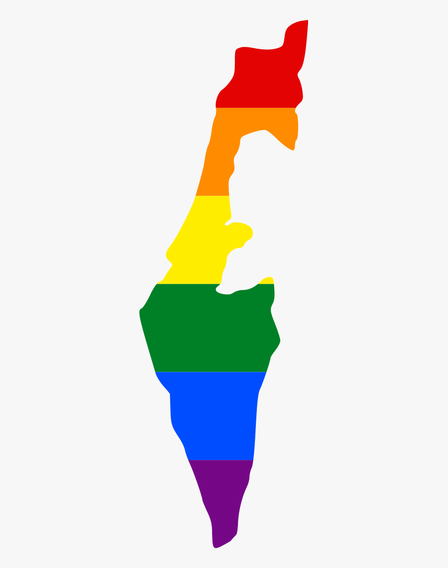 Clip Art Map Of Israel Clip Art - Israel Flag Map, Transparent Clipart