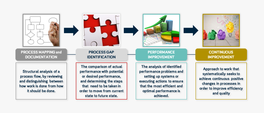 Transparent Actions Clipart - Business Case Study Steps, Transparent Clipart