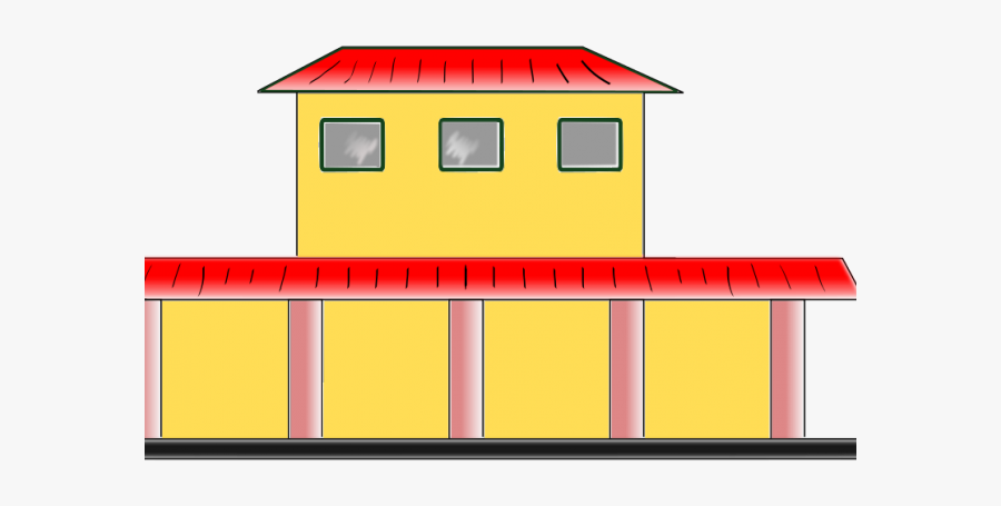Train Depot Clip Art, Transparent Clipart