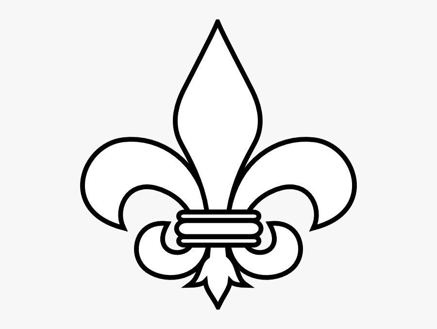 Fleur De Lis Outline, Transparent Clipart