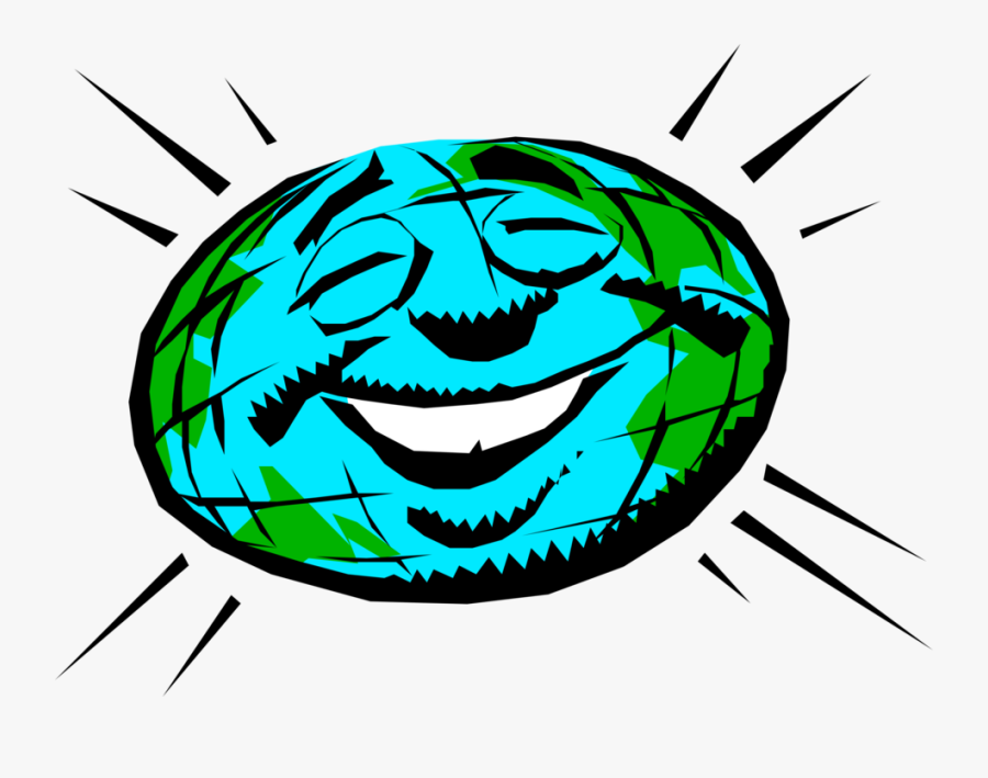 Vector Illustration Of Anthropomorphic Mother Earth - Earth Clip Art, Transparent Clipart