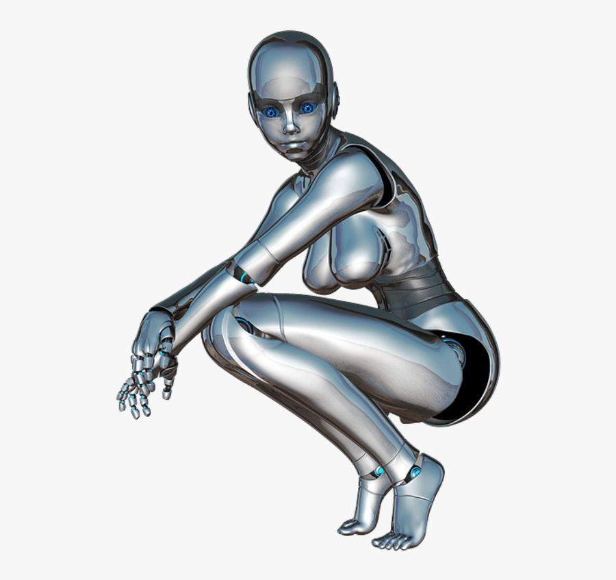 Robot Female - Robot Girl Png, Transparent Clipart
