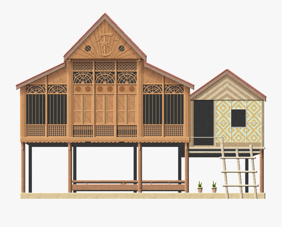 Transparent Clipart Village - Malay Traditional House Icon, Transparent Clipart